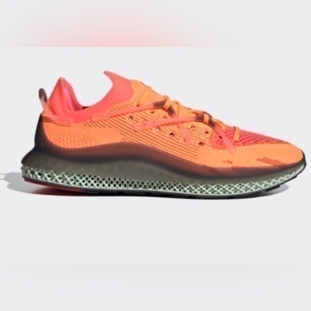 Adidas 4D Fusio Prime knit Orange Red Shoes FY5929 Mens Sneaker New Size 6 w 7.5